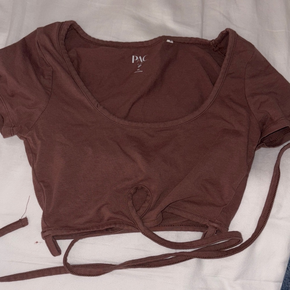 PacSun Chocolate Brown Crop Top
